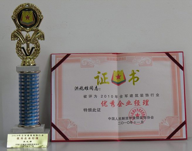 藍天公司總經(jīng)理洪兆雄被評為優(yōu)秀企業(yè)經(jīng)理 、優(yōu)秀副會長